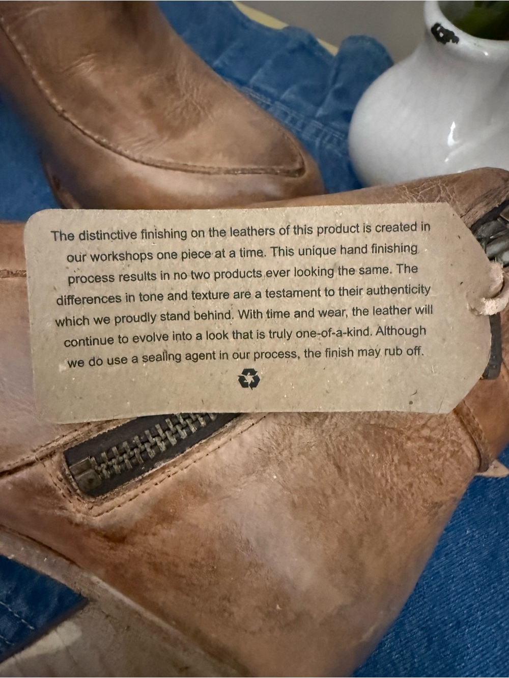 Bed Stu-Cobbler Collection Isla NIB GORGEOUS Leather Boots Rustic Tan 8.5 - Picture 11 of 13